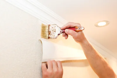 Pose de papier peint à Gunstett — revêtements muraux et toiles de verre
